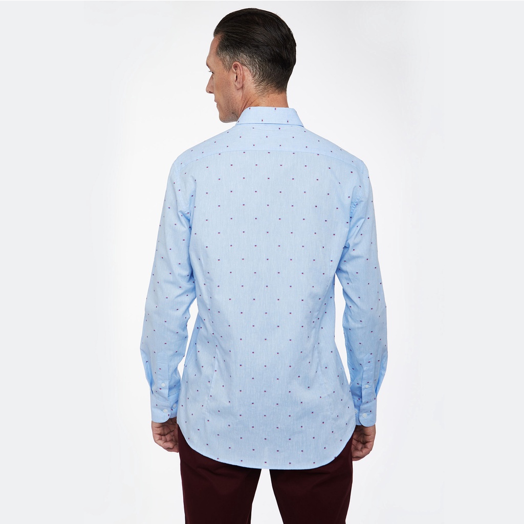 N&amp;M Áo sơ mi Linen thời trang nam tay dài 1909117