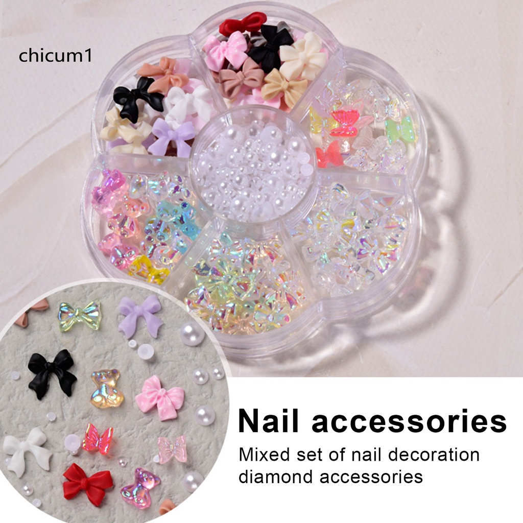 [Hàng mới về] Hộp phụ kiện đính móng trang trí nghệ thuật thời trang DIY