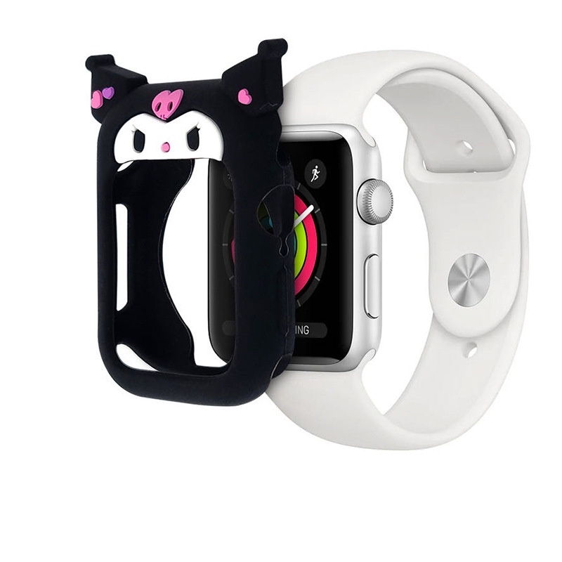 Ốp Bảo Vệ Bằng Silicone Mềm Hình Sanrio 3D Cho Apple Watch Series 7 / 6 / 5 / 4 / 3 / 2 / 1