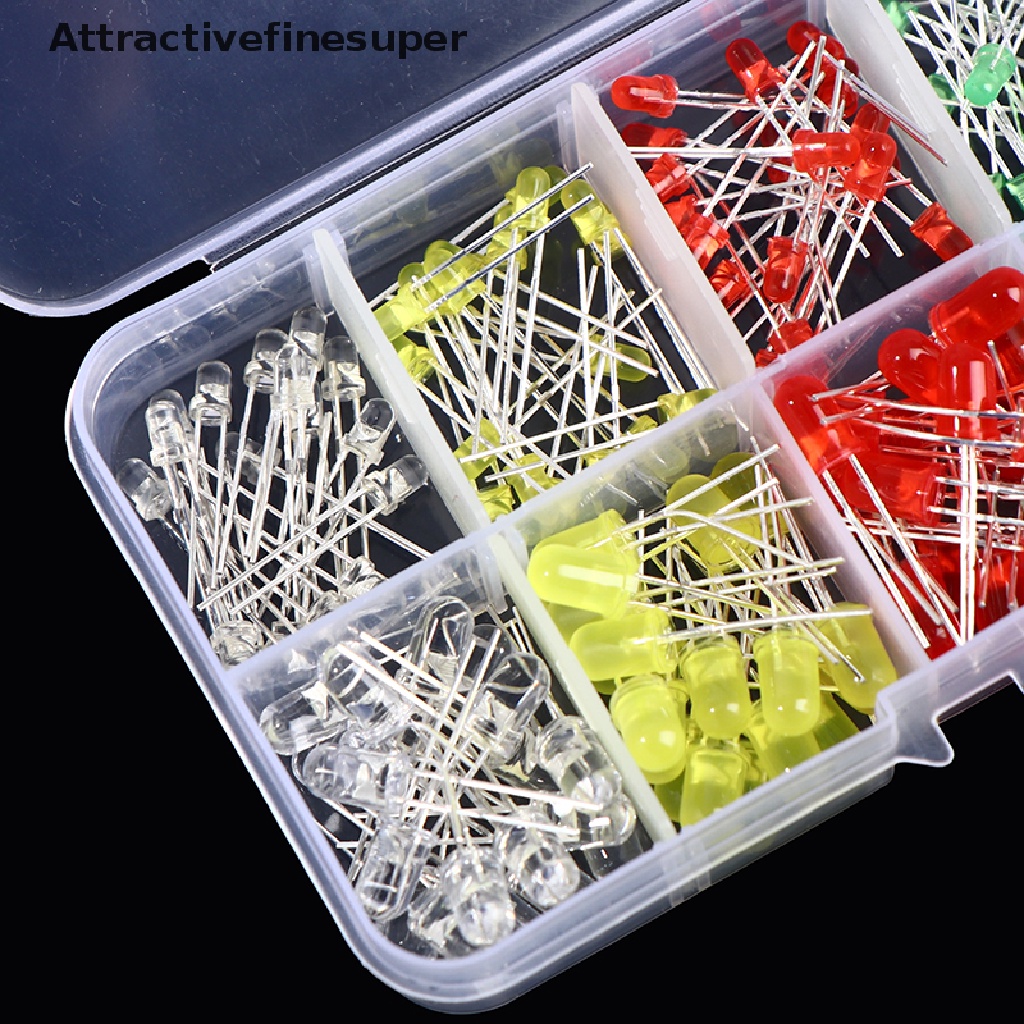 Set 200 Đèn LED Diode Nhiều Màu Sắc 3V 20mA 3mm