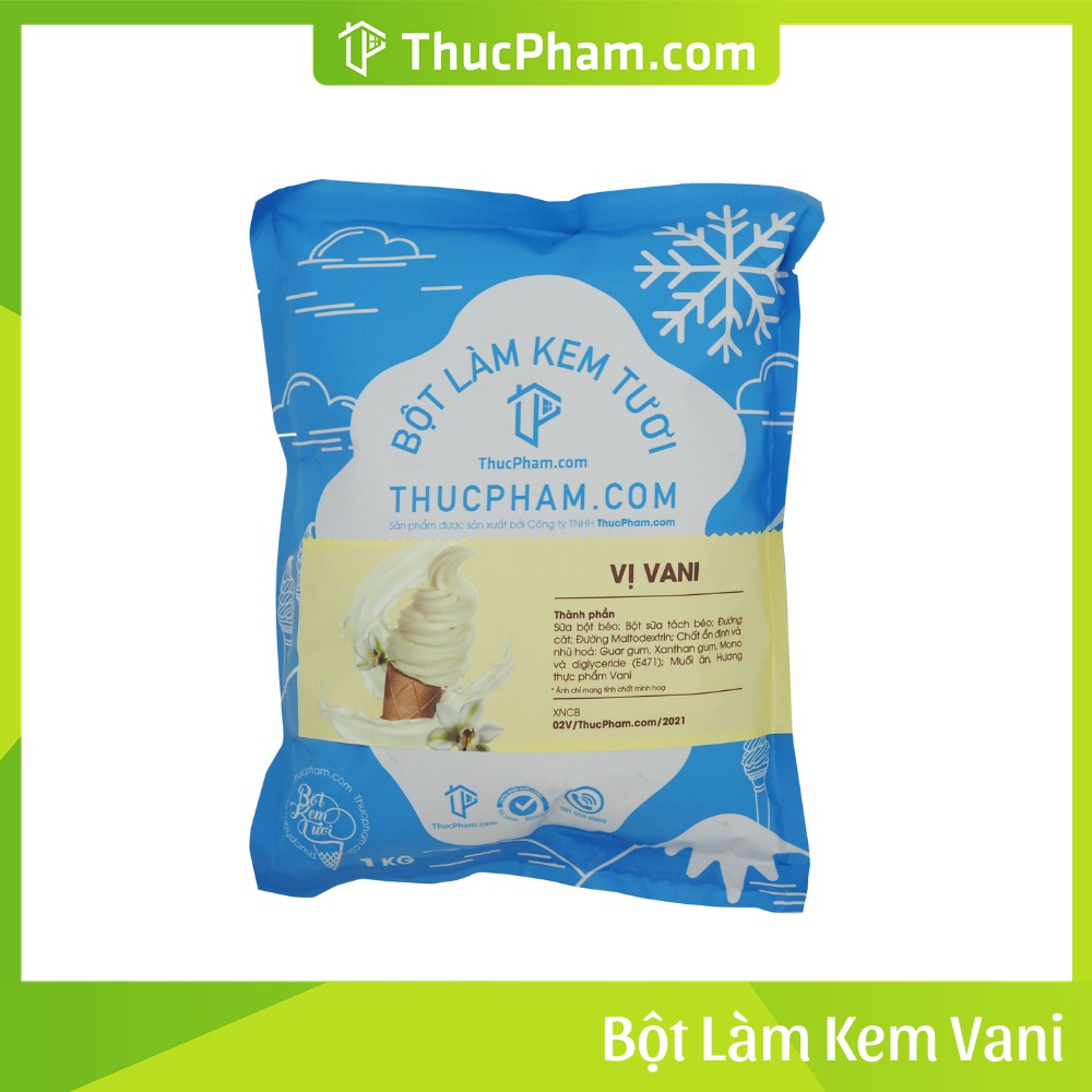 Bột Làm Kem Tươi THUCPHAM.COM Vị Vani 1kg - Công Thức Độc Quyền Hương Vị Mới, Không Gắt, Không Hắc | BigBuy360 - bigbuy360.vn