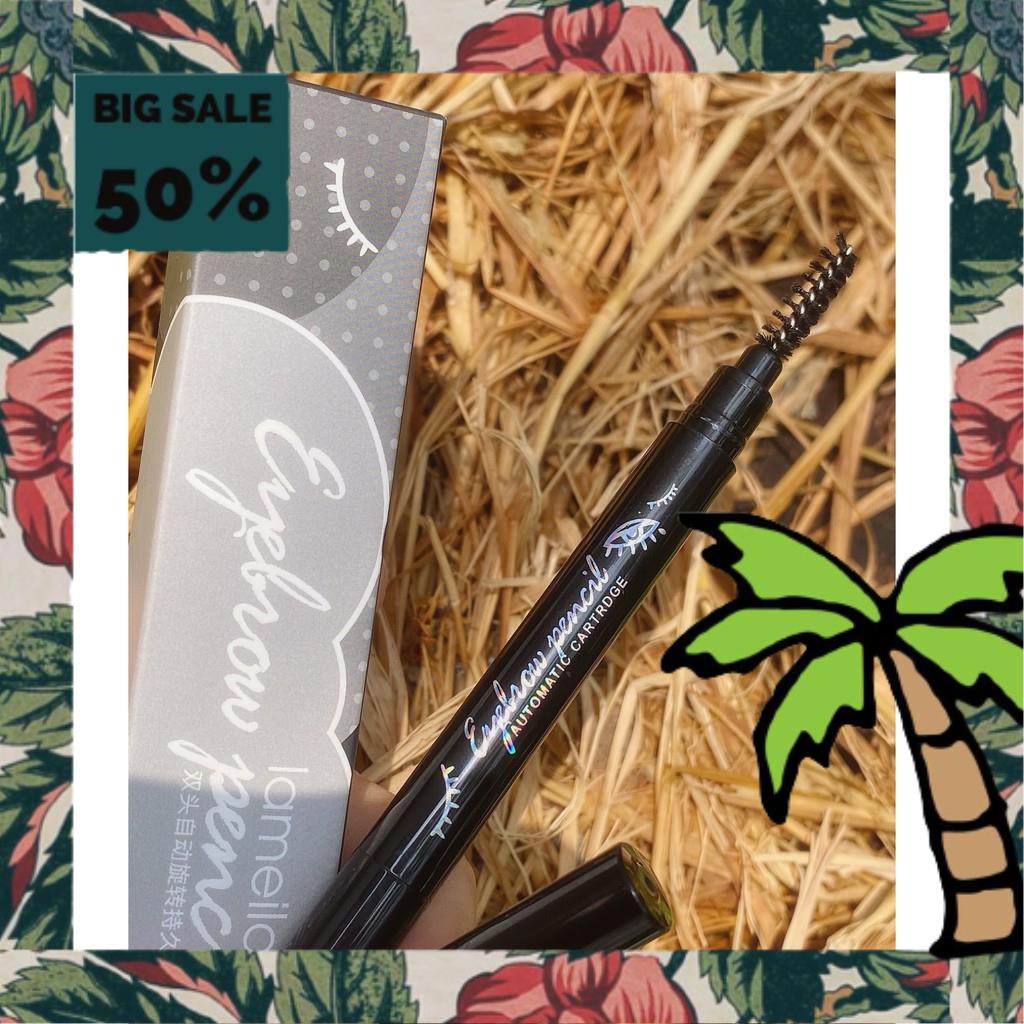 Chì Kẻ Mày 2 Đầu XÁM 803 Lameila nội địa sỉ rẻ lâu trôi mềm mịn dể kẻ eyebrow makeup eyeliner