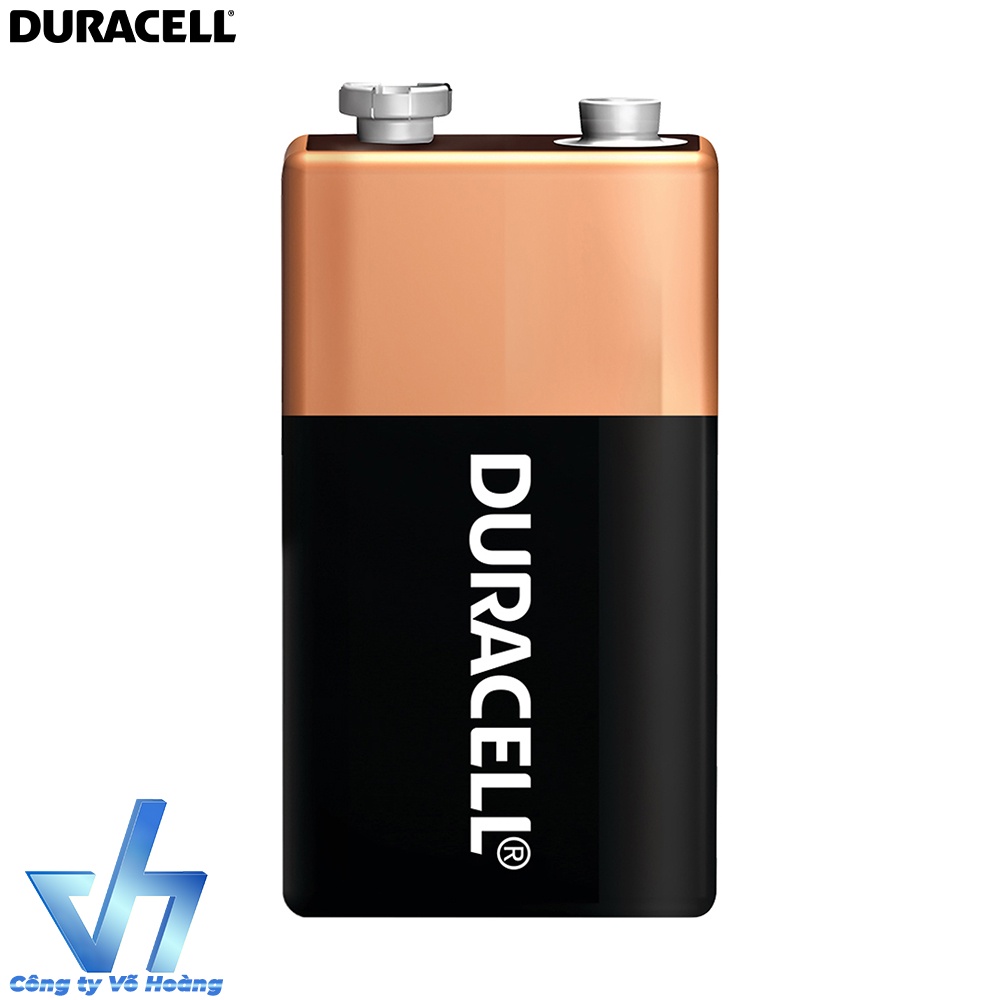 2 viên pin vuông 9V Alkaline Duracell chính hãng