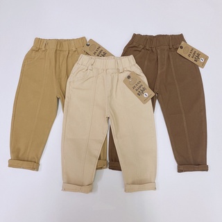 Quần dài cho bé trai bé gái chất kaki mềm mịn cho bé từ 8-31kg kaki 3 màu