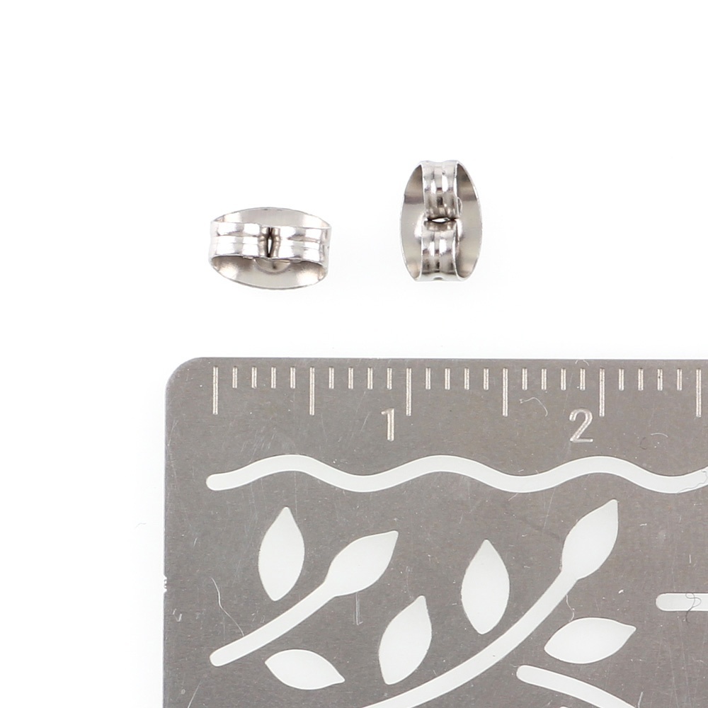 Set 100 Nút Tai Bằng Thép Không Gỉ Hình Bướm Thời Trang