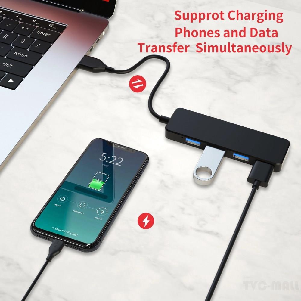 Multi-function 4-port USB 3.0 HUB for Multi-device HDD U-disk