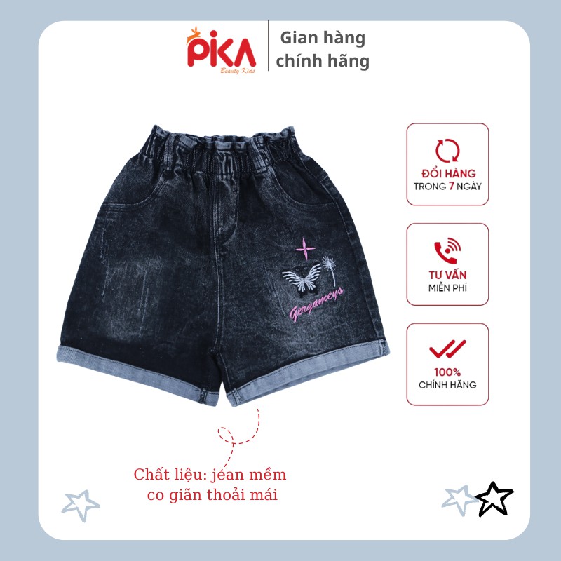 Quần áo trẻ em- PIKA KIDS -Quần bò bé gái -chất liệu jean mềm, co giãn -cho bé từ 20-30kg