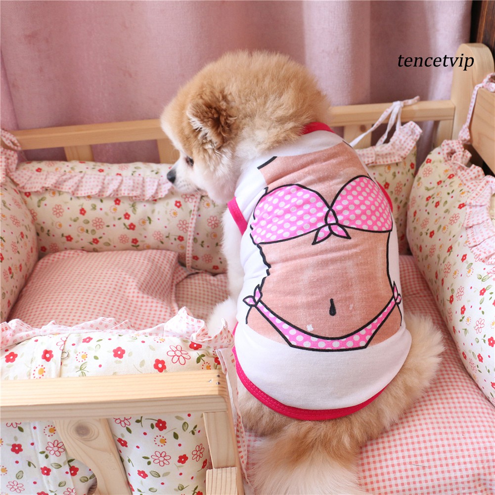 Áo cho thú cưng in hình bikini độc đáo