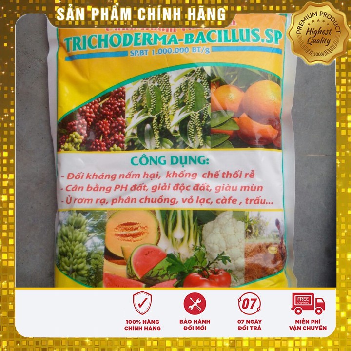 Chế phẩm sinh học Nấm TRICHODERMA-BACILLUS.SP ( 1kg)