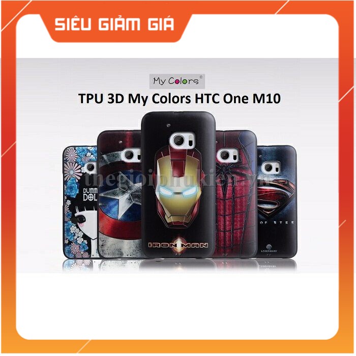 Ốp lưng hình 3D sần cao cấp hãng My Colors cho HTC One M10.