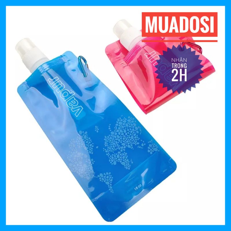 Túi Đựng Nước Chất Lỏng Kèm Vòi 500ml Gấp Gọn Tiện Dụng