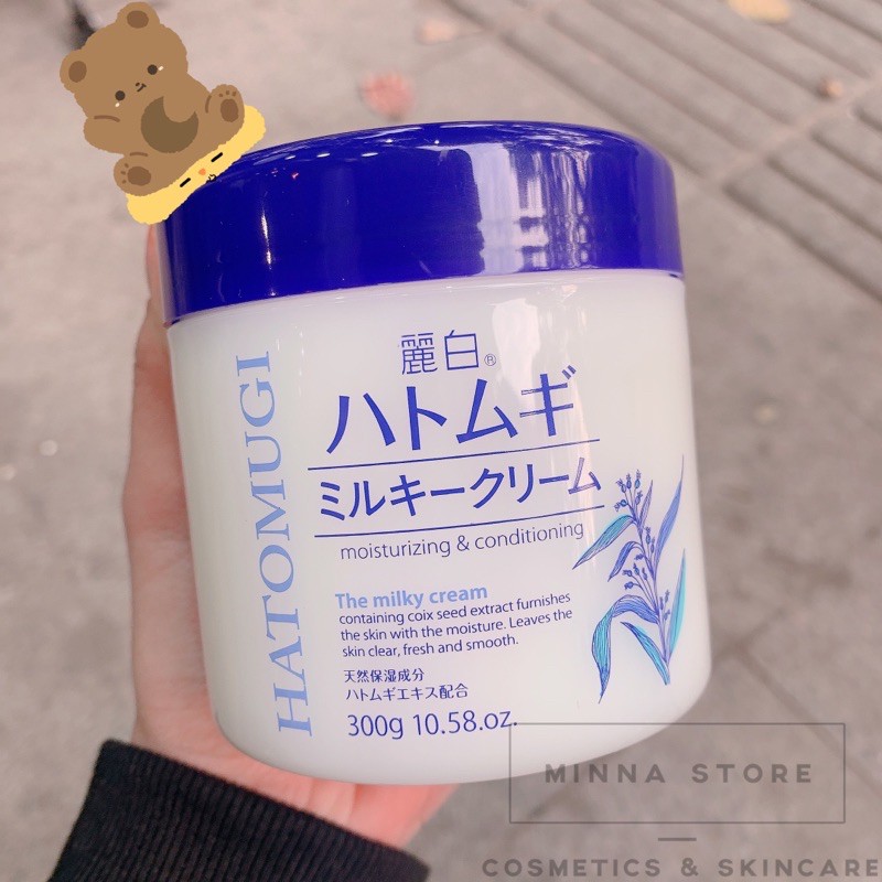 KEM DƯỠNG ẨM Ý DĨ HATOMUGI MILKY CREAM