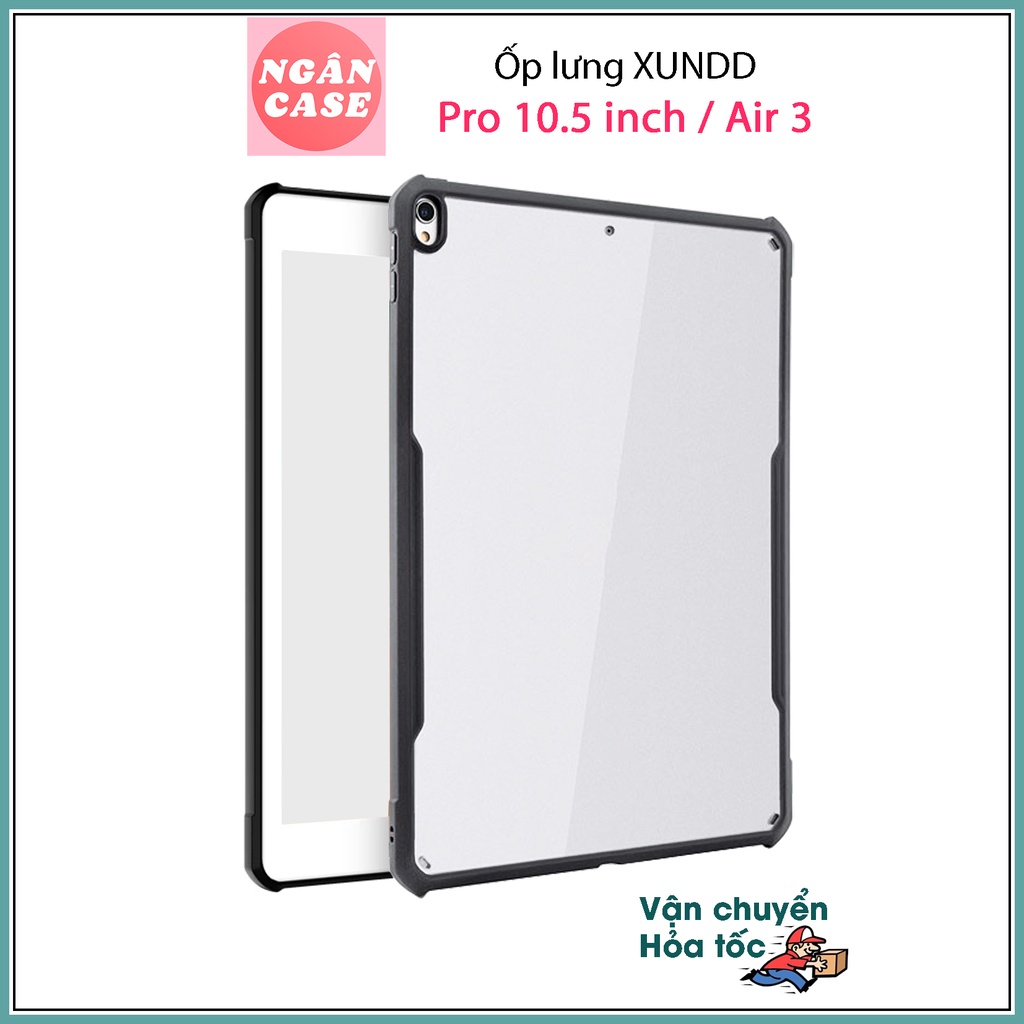 Ốp lưng XUNDD cho iPad Pro 10.5 inch / iPad Air 3 - Mặt lưng trong suốt, Viền TPU, Chống sốc