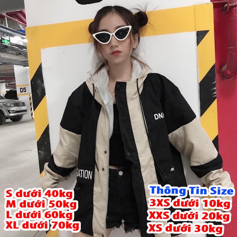 Áo khoác kaki nam nữ phối chữ Palace siêu cá tính giá rẻ cực hot