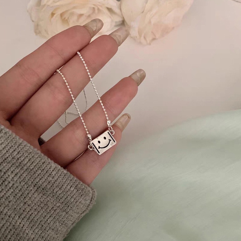 Vòng cổ chuỗi hạt 2022 mặt hình mặt cười thời trang phong cách Hàn Quốc cho nữ