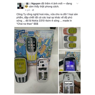Điện thoại NOKIA 3310 phiên bản 4 SIM