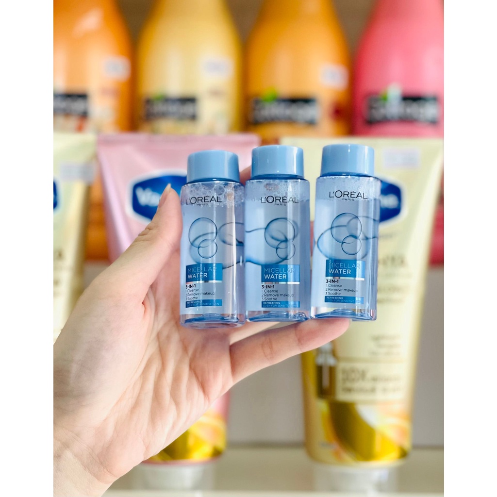Nước Tẩy Trang L'Oreal Micellar Water 3-in-1 Refreshing Even For Sensitive Skin 30ML