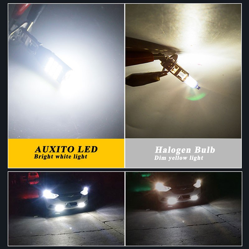 Đèn Pha Chạy Ban Ngày Kevanly 45 Bóng LED H1 H3 3014 12V Cho Xe Hơi