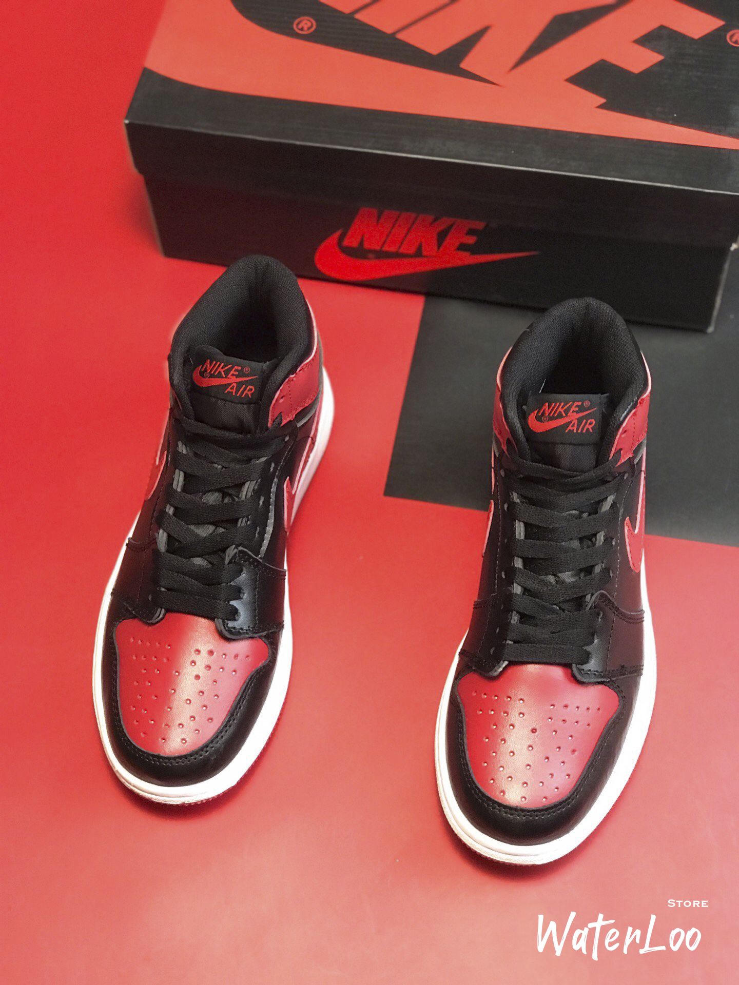 [FREESHIP+HỘP+QUÀ] Giày Thể Thao Sneakers AIR JORDAN 1 Retro High BRED Đỏ đen cao cổ | BigBuy360 - bigbuy360.vn