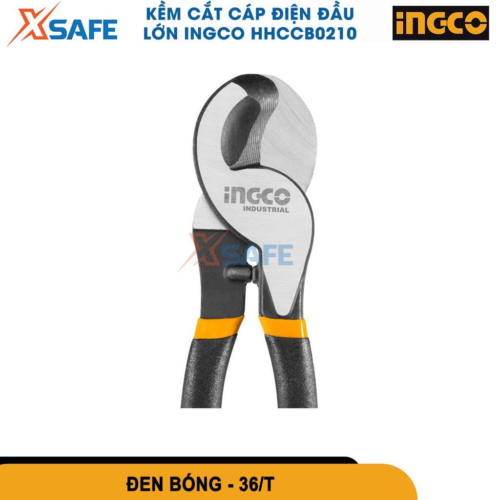 Kìm cắt cáp điện đầu lớn INGCO HHCCB0210 kềm 10 inch/250mm cắt cáp đồng, dây thép, dây kẽm...