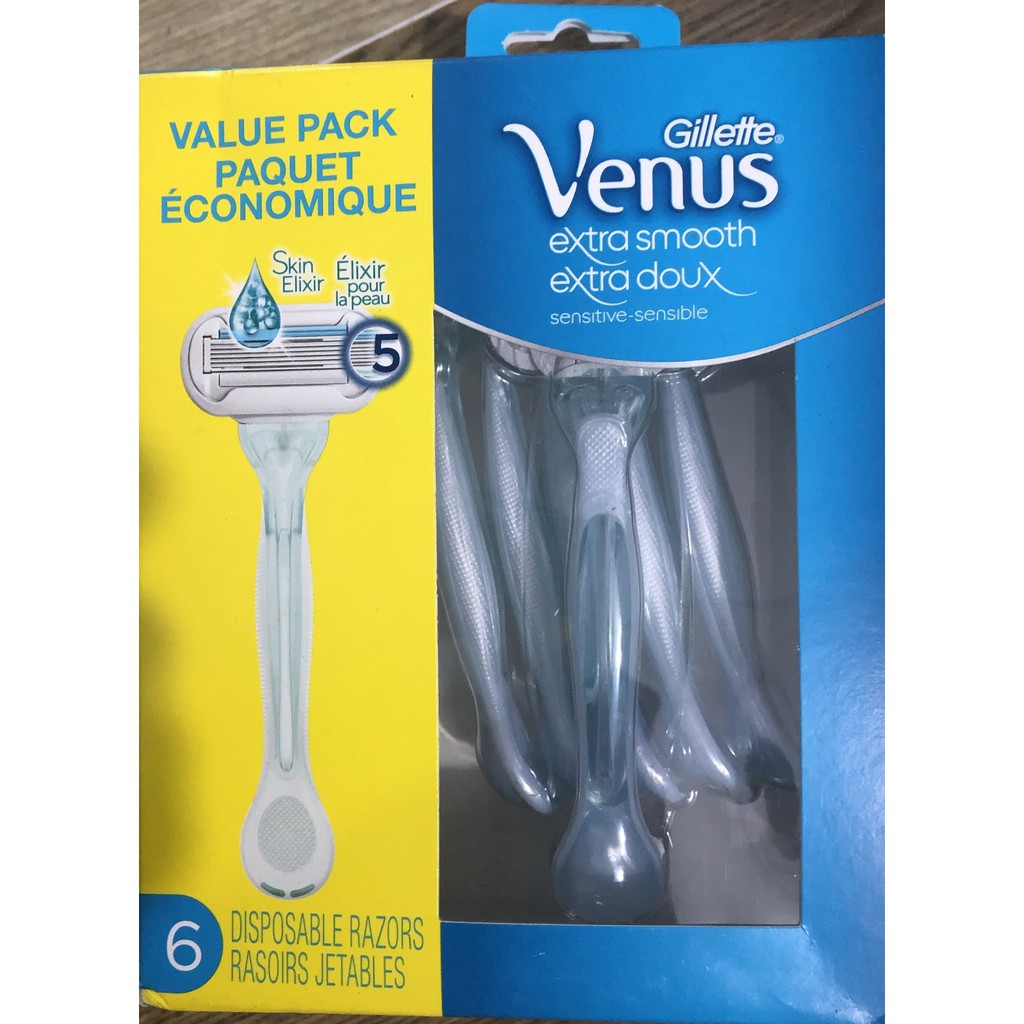 Dao cạo râu 5 lưỡi Gillette Venus hộp 6 cái