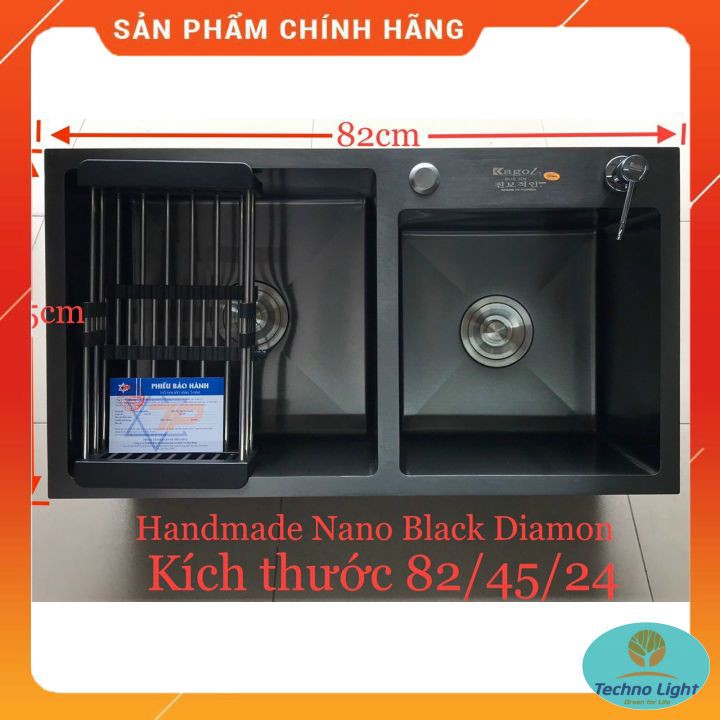 [FREE SHIP] Chậu rửa bát chậu rửa chén nano KAGOL ⚡cao cấp, chống ồn kháng khuẩn HÀNG ⚡ CHÍNH HÃNG- BH 5 năm