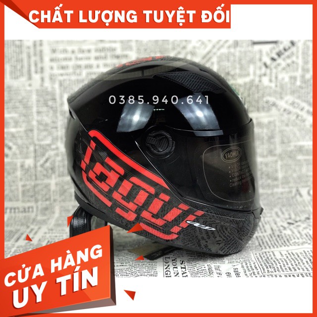 [CHÍNH HÃNG][THANH LÝ] Mũ Fullface 1 kính đen bóng lên tem AGV Myth Cực đẹp, bao lên tem, bảo hành 12 tháng