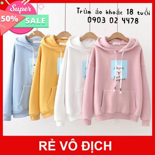(Giá Sập Sàn) Áo Khoác Nỉ Hoodie 18 tuổi Thời Trang Nữ Hình Mèo Cute