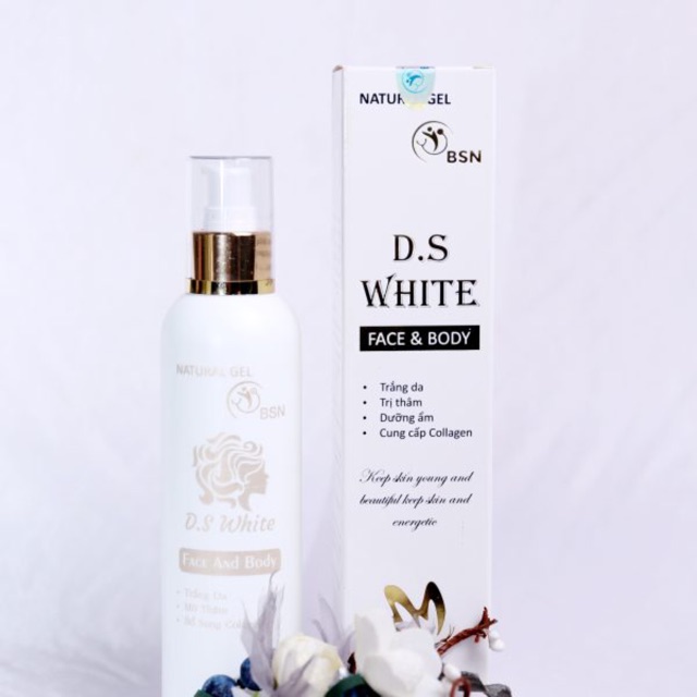 Combo Tinh chất Gel tắm trắng Body and Face và Body DS white
