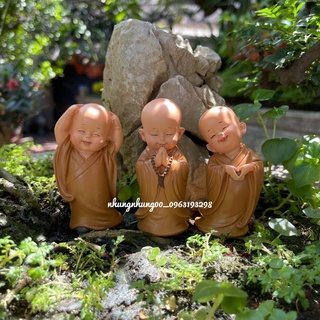 Tượng chú tiểu yêu đời 8,5cm