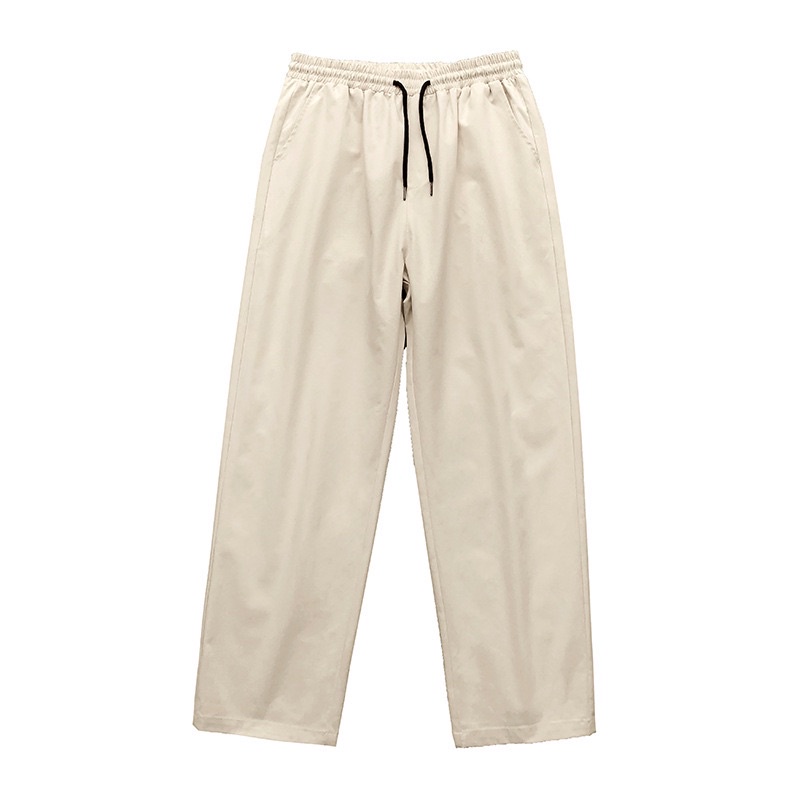 Quần Kaki Ống Rộng Lưng Thun Cạp Chun Dáng Suông Kaki Nam Nữ Ulzzang