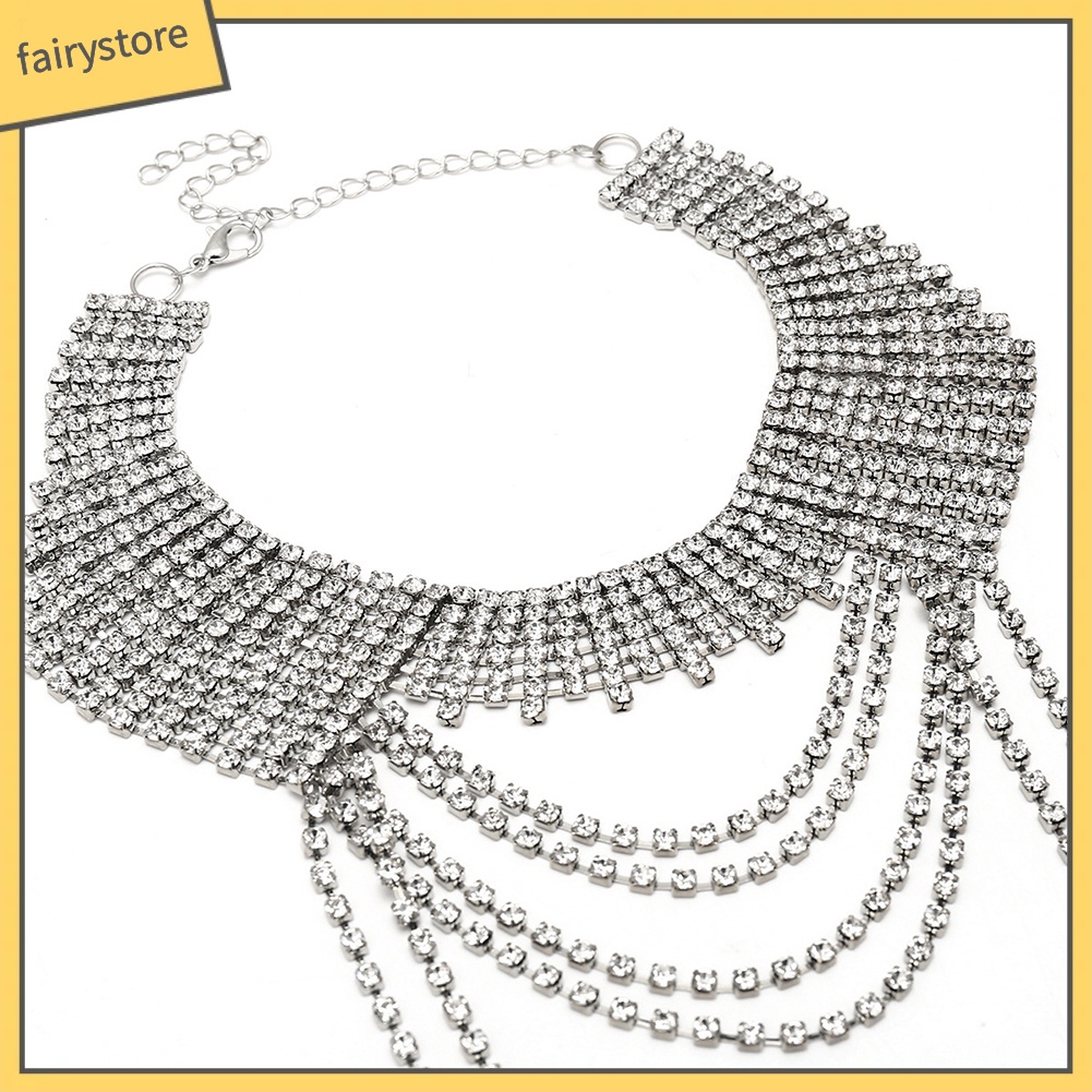 Vòng Cổ Choker Phối Dây Tua Rua Thời Trang Xinh Xắn Cho Nữ