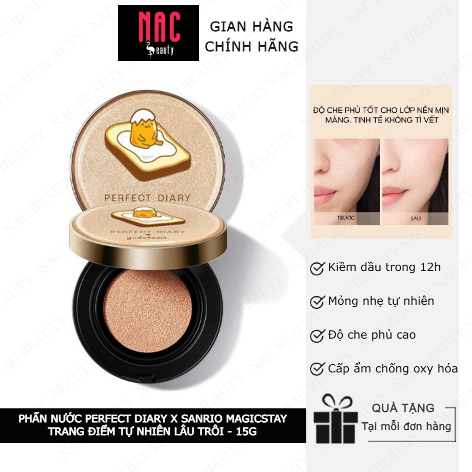 Phấn Nước Perfect Diary x Sanrio MagicStay Trang Điểm Tự Nhiên Lâu Trôi 15g - NAC BEAUTY | BigBuy360 - bigbuy360.vn