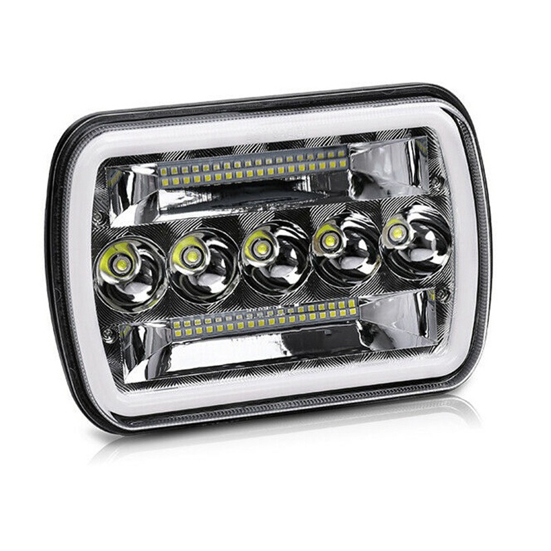 Đèn Pha LED 5X7Inch 7X6Inch Chất Lượng Cao Cho Jeep Cherokee XJ Wrangler YJ