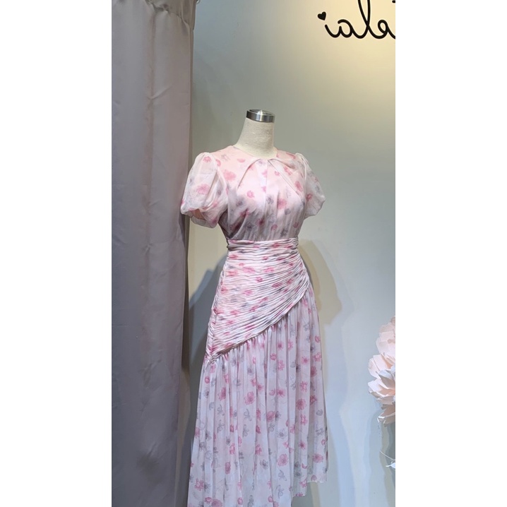 TIELA Đầm váy hoa hồng xếp nhún - Helen Dress | BigBuy360 - bigbuy360.vn