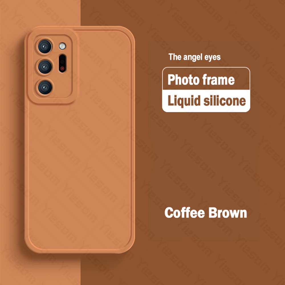Ốp Điện Thoại Silicon Mềm Màu Trơn Bề Mặt Nhám Bảo Vệ Camera Dành Cho Samsung Galaxy Note 20 Ultra Note 10 Lite Plus A81