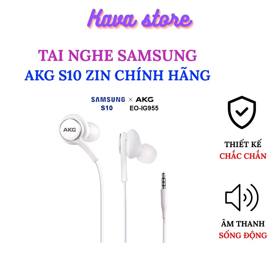 Tai Nghe AKG S10 Zin Chính Hãng Kava Store hỗ trợ S8/S9/S9Plus/S10/S105G