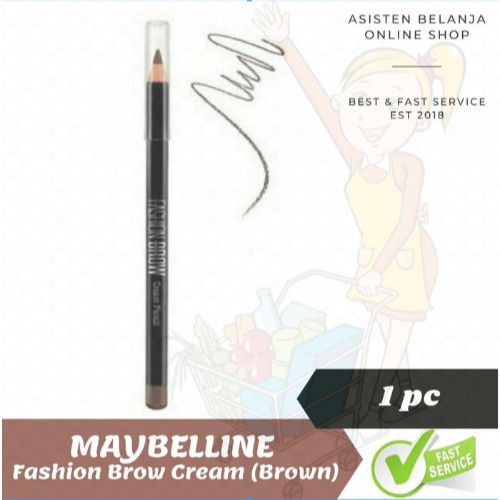 (hàng Mới Về) Bút Chì Kẻ Lông Mày Maybelline Thời Trang Chống Thấm Nước