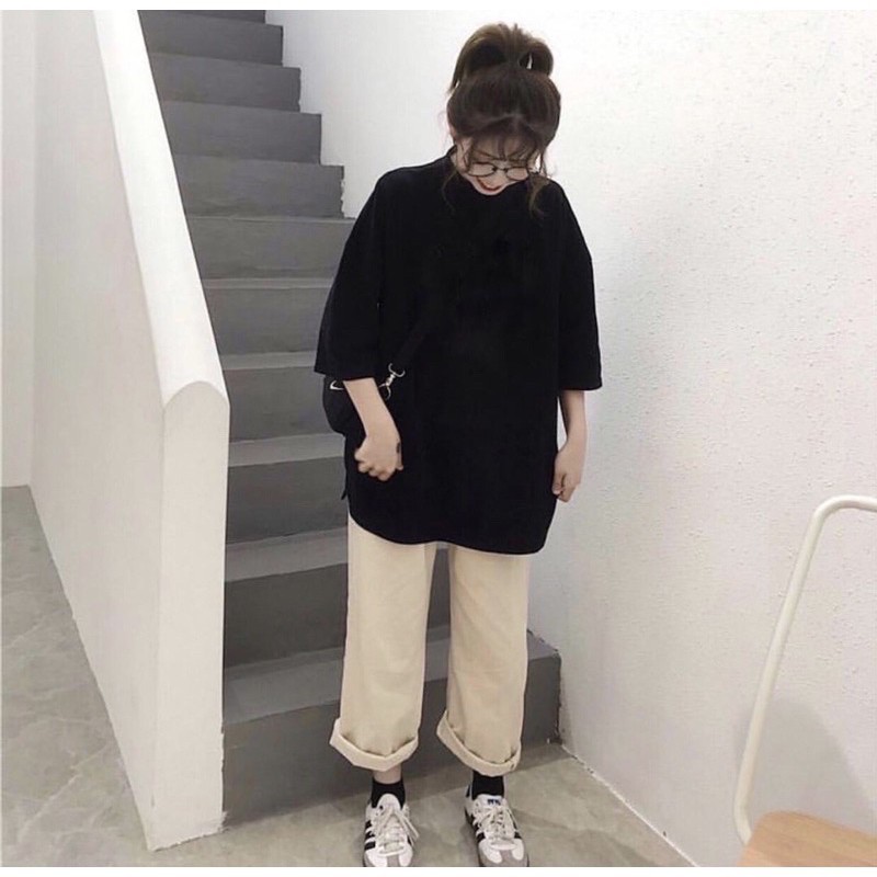 QUẦN KAKI BASIC PANTS UNISEX ( Đen - Tan )