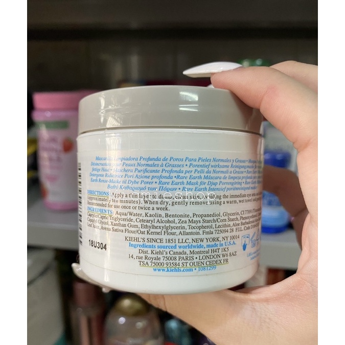 MẶT NẠ ĐẤT SÉT KIEHLS RARE EARTH DEEP PORE MASK 142g/125ml
