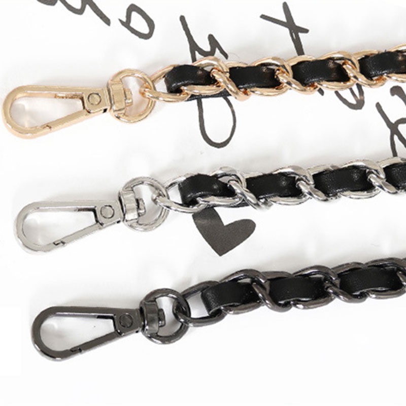 Dây đeo túi xách chất liệu da phối kim loại thời trang cho nữ