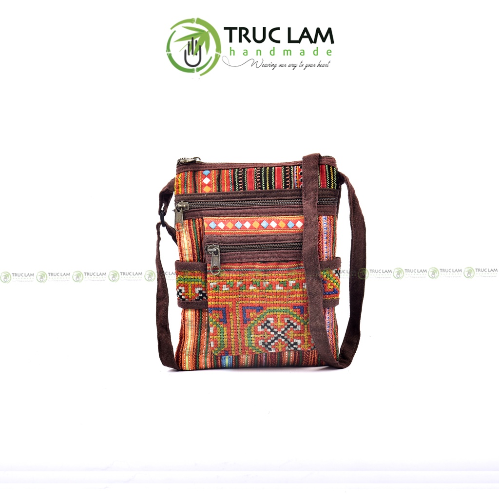 Túi Đeo Chéo Thời Trang Thổ Cẩm Size Nhỏ - Trúc Lâm Handmade