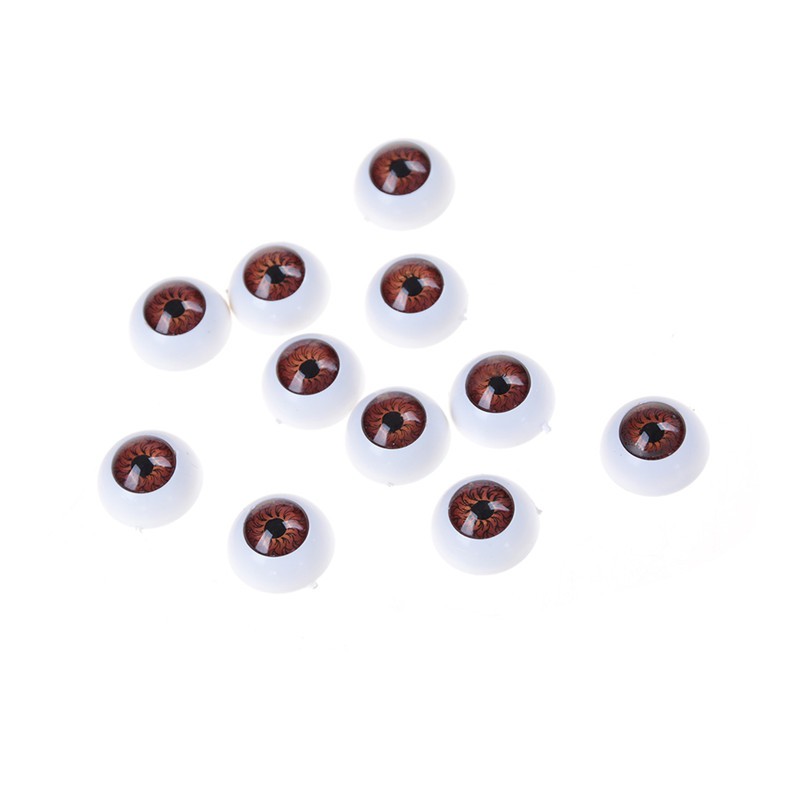 [superhomestore]10pcs(5pairs 20mm Half Round Doll Eyes Bjd Doll Troll Eye 3 Colors To Choose