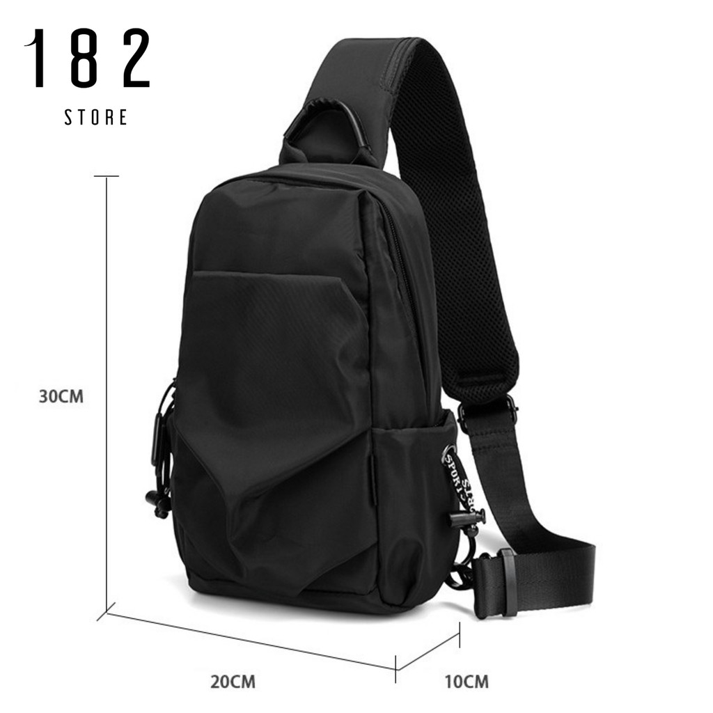 Túi Đeo Chéo Nam Nữ Unisex Basic Thể Thao Chống Nước Thời Trang Vải Đen Mềm Mịn Cao Cấp Freeship - The Black Box | BigBuy360 - bigbuy360.vn