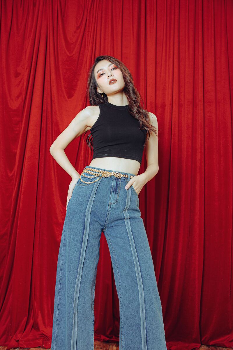 CCHAT Quần jean vắt chỉ ngược thân Q 656 | BigBuy360 - bigbuy360.vn