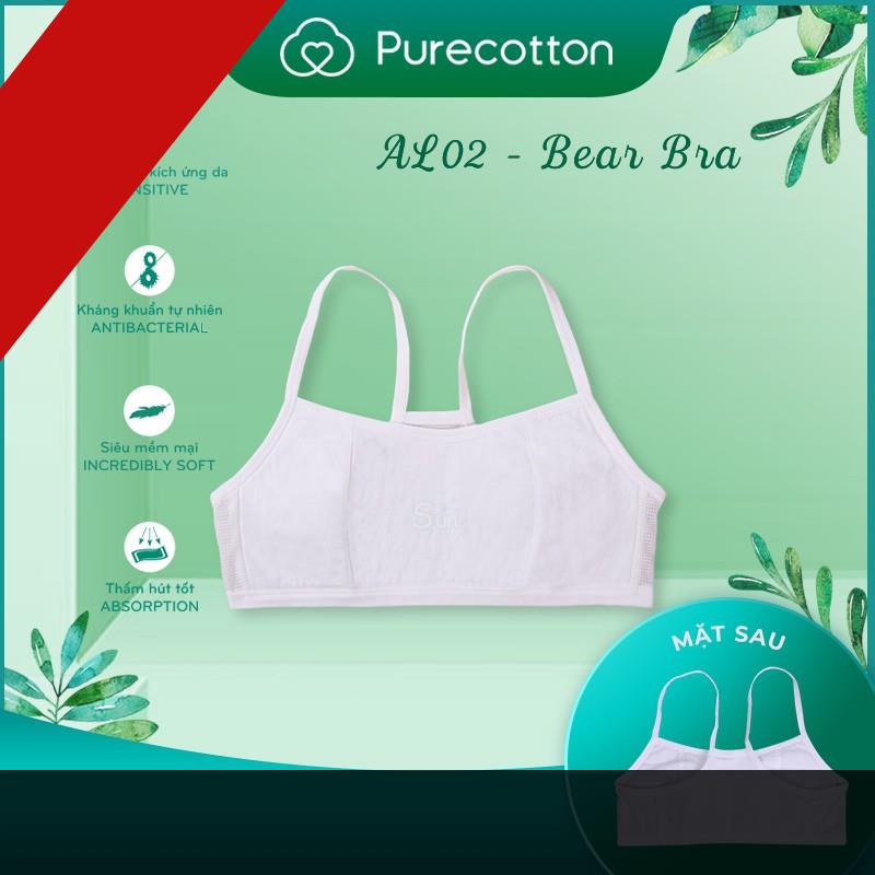 Áo lá học sinh Pure Cotton - Áo lót bé gái mới lớn kiểu dáng chui đầu không đệm ( từ 6-10 tuổi)
