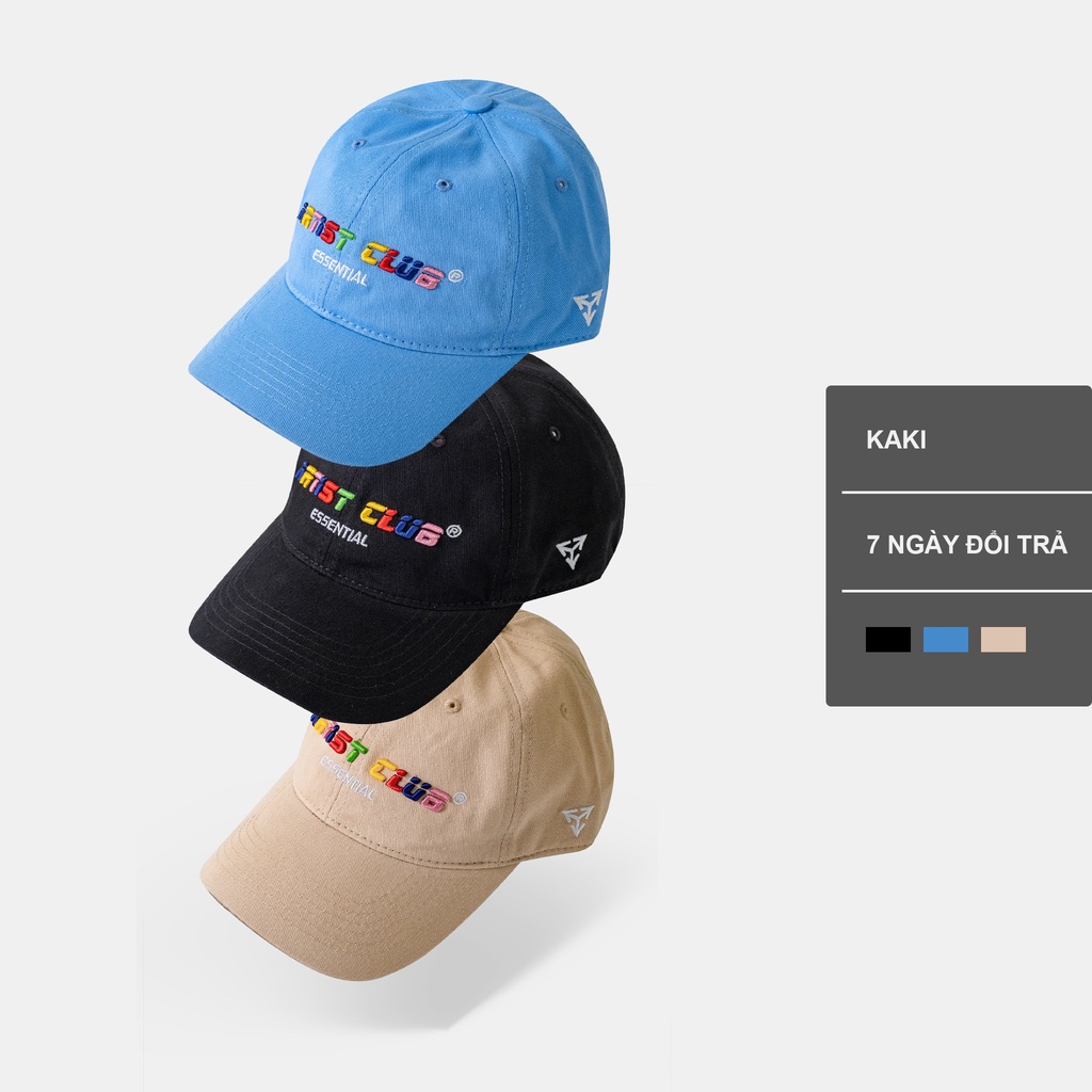 Nón Lưỡi Trai Local Brand Artist Club ESSENTIAL Cap 03 màu (Đen, Xanh, Kem)