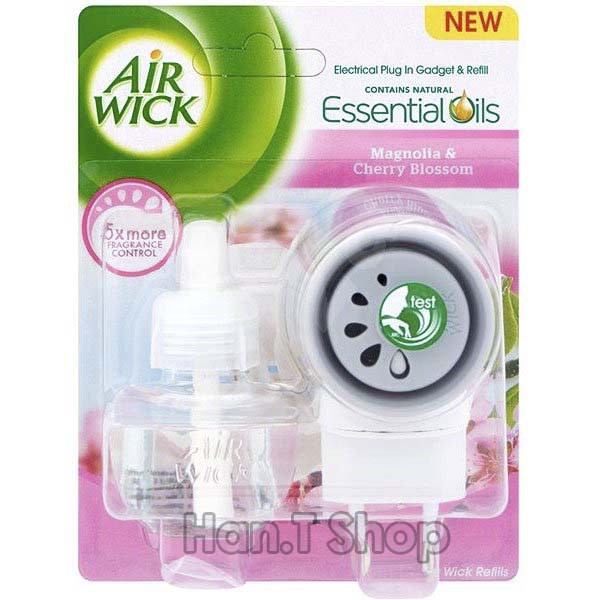 Bộ Tinh Dầu Cắm Điện Air Wick Châu Âu Thơm Phòng 220V