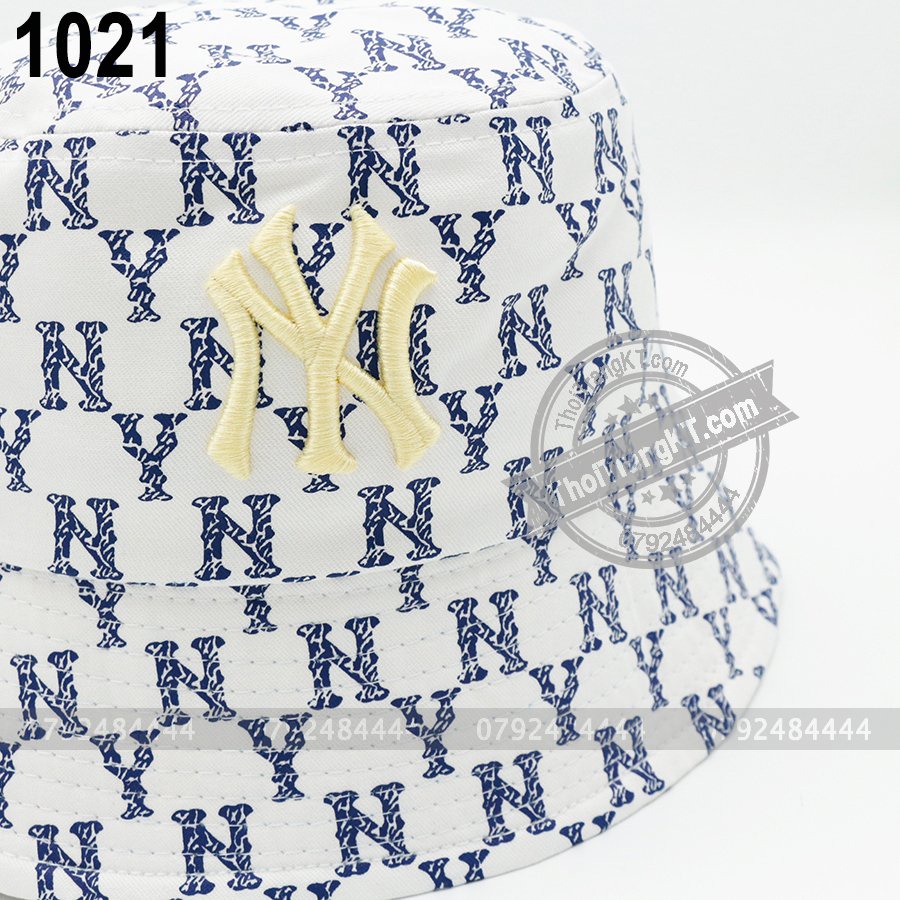 Nón bucket NY Trắng