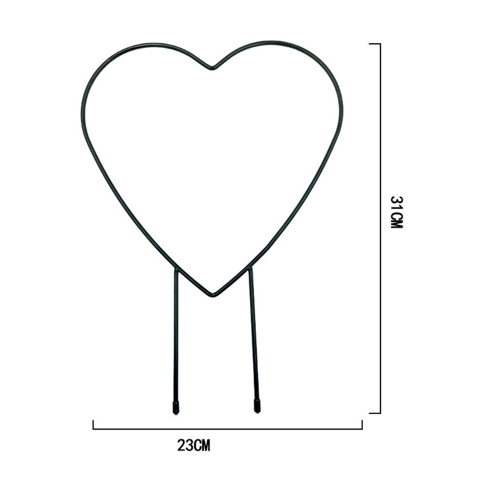 Giá Kim Loại Hỗ Trợ Trồng Cây Hình Trái Tim